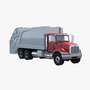 garbage truck 348 3d model