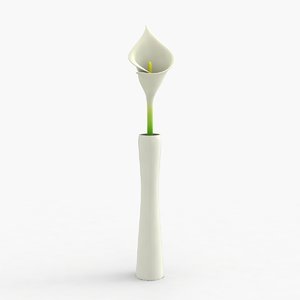 modern vase flower 3d model