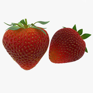 strawberry modeled 3ds