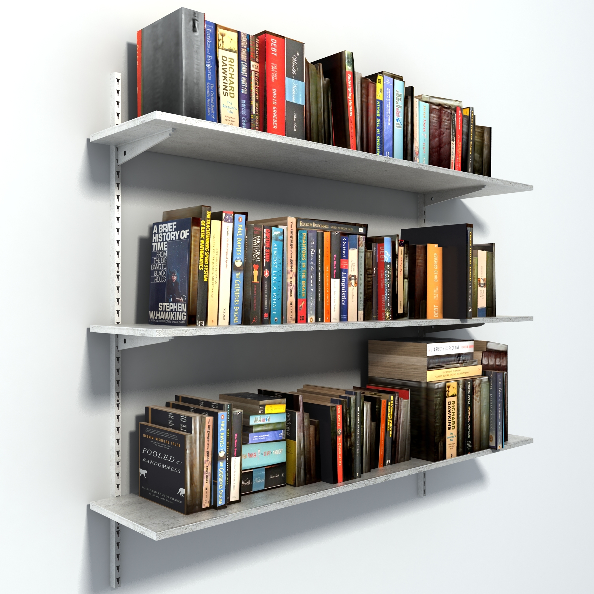 书架上的书3d模型