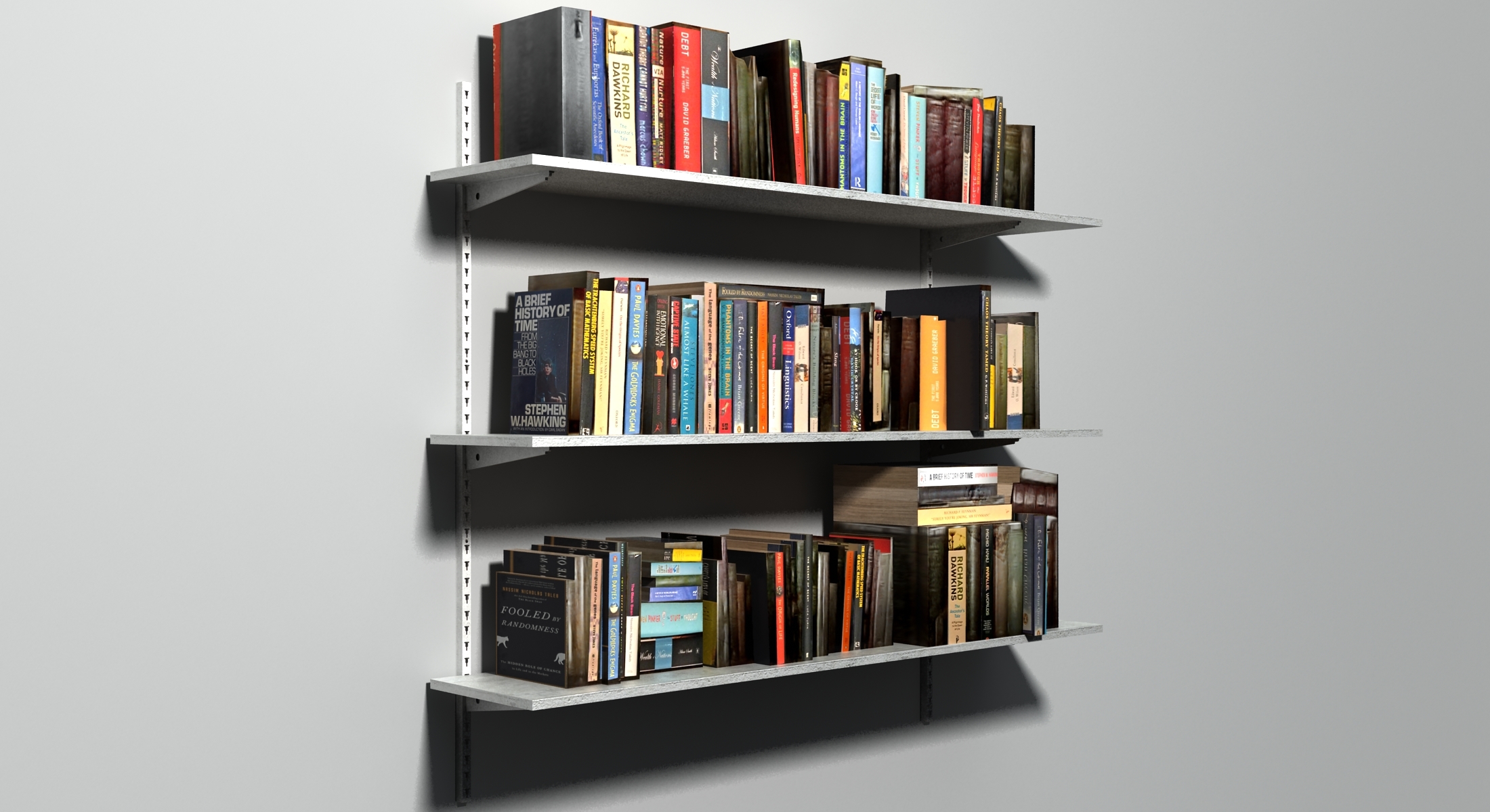 书架上的书3d模型