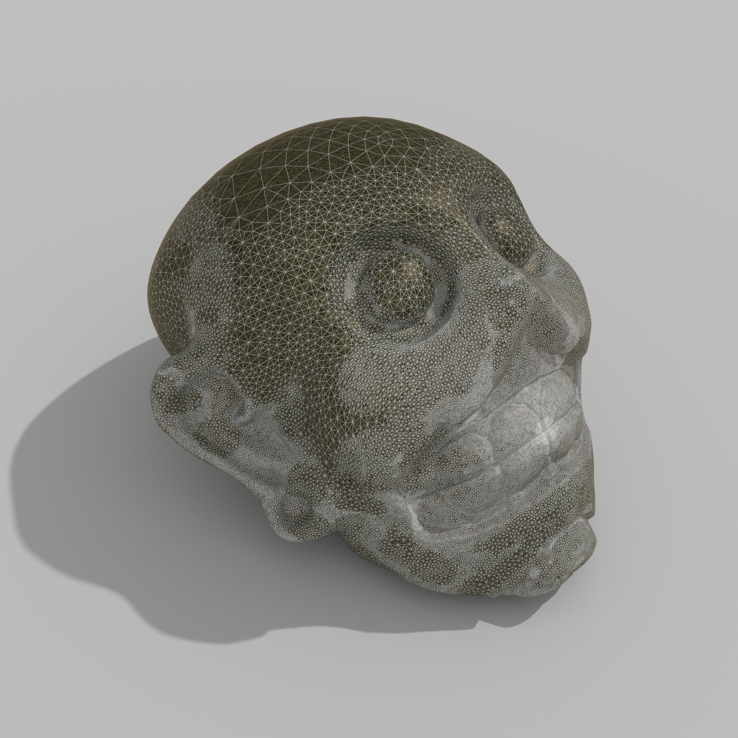 mayan face sculpture 3d model