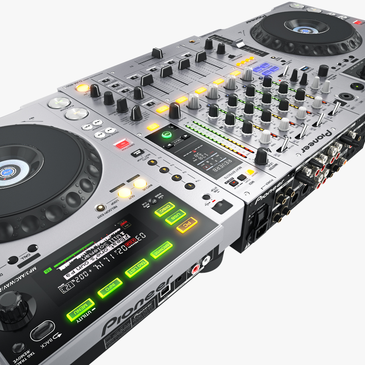 dj set pioneer 3d model