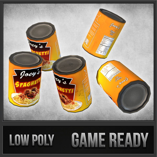 canned spaghetti 3d dxf