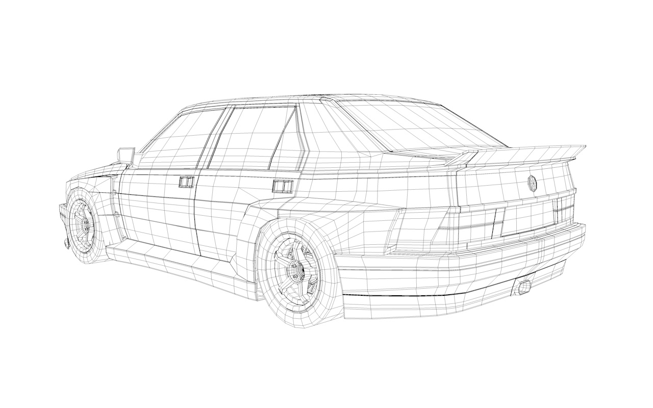 阿尔法罗密欧75 imsa3d模型