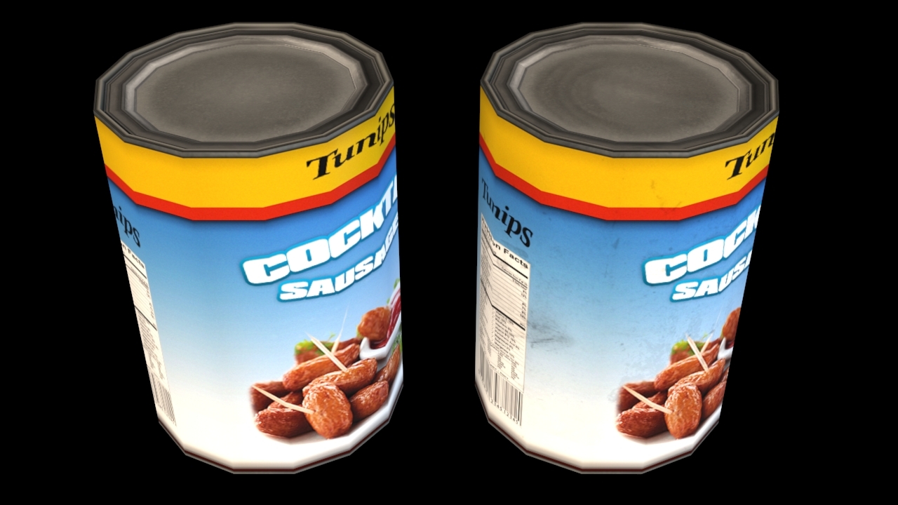 canned cocktail sausages 3d dxf