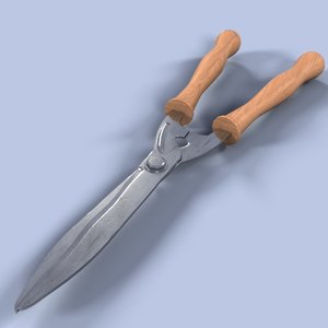 3d model garden scissors