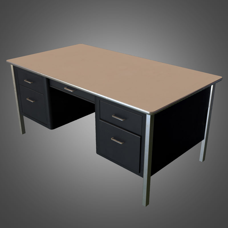 office desk ready 3d fbx