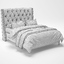 3d model custom dale upholstered bed