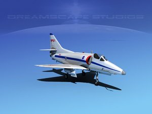 3d skyhawk douglas a-4 a-4d model