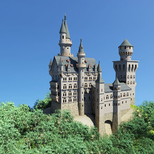 3d neuschwanstein castle model