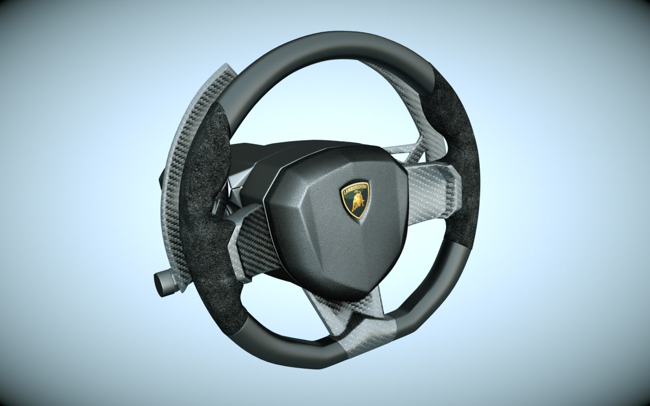 rc lamborghini with steering wheel