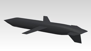 agm-129 cruise missile 3d obj