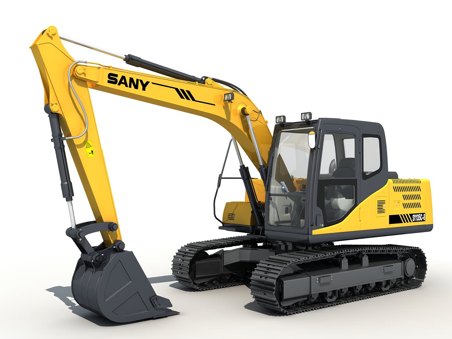 3d Max Excavator Sany