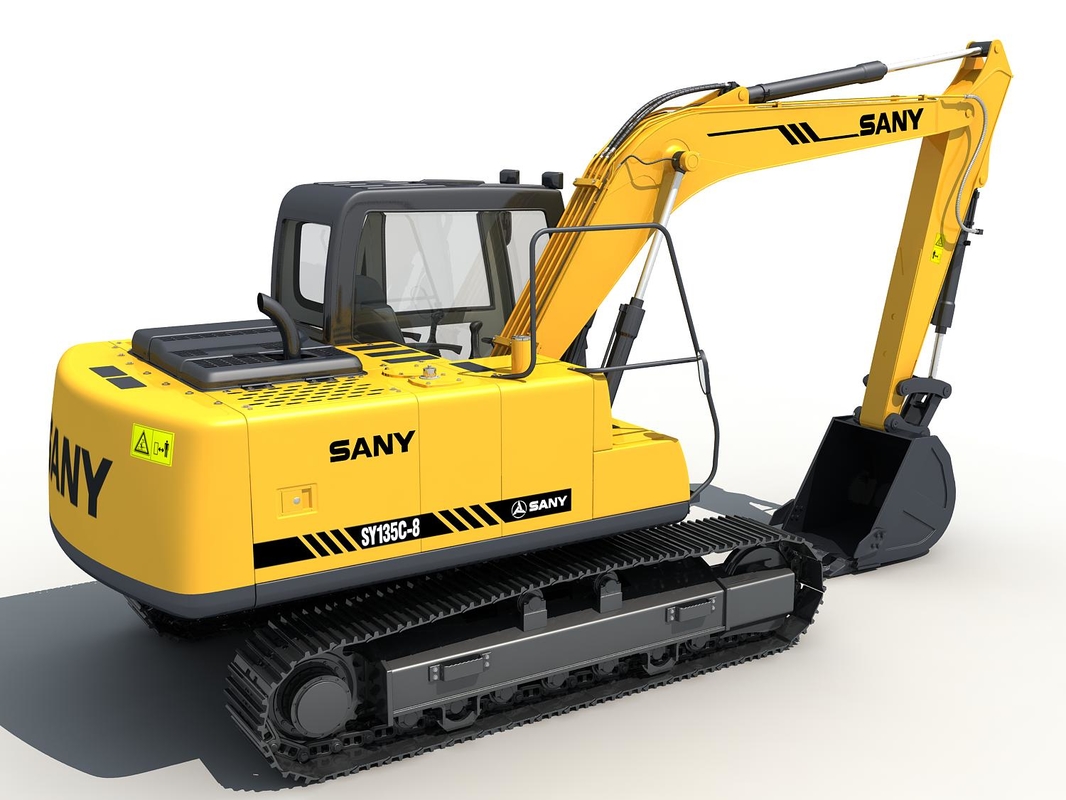 3d max excavator sany