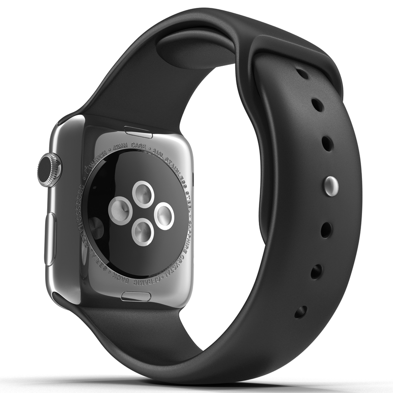 apple watch 42mm sport 3d model