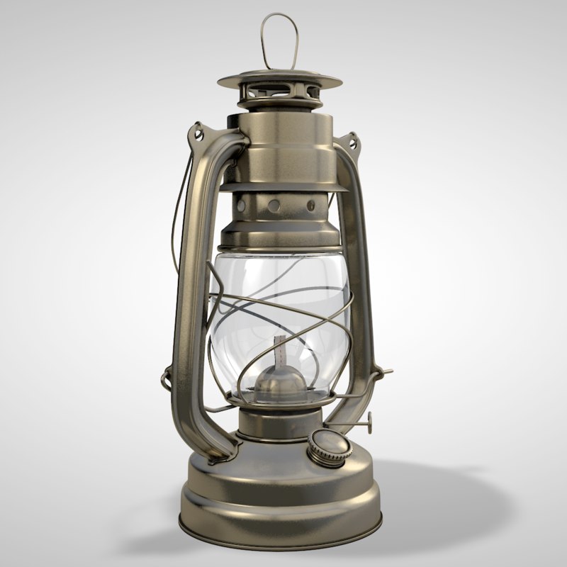 hurricane lantern 3d c4d