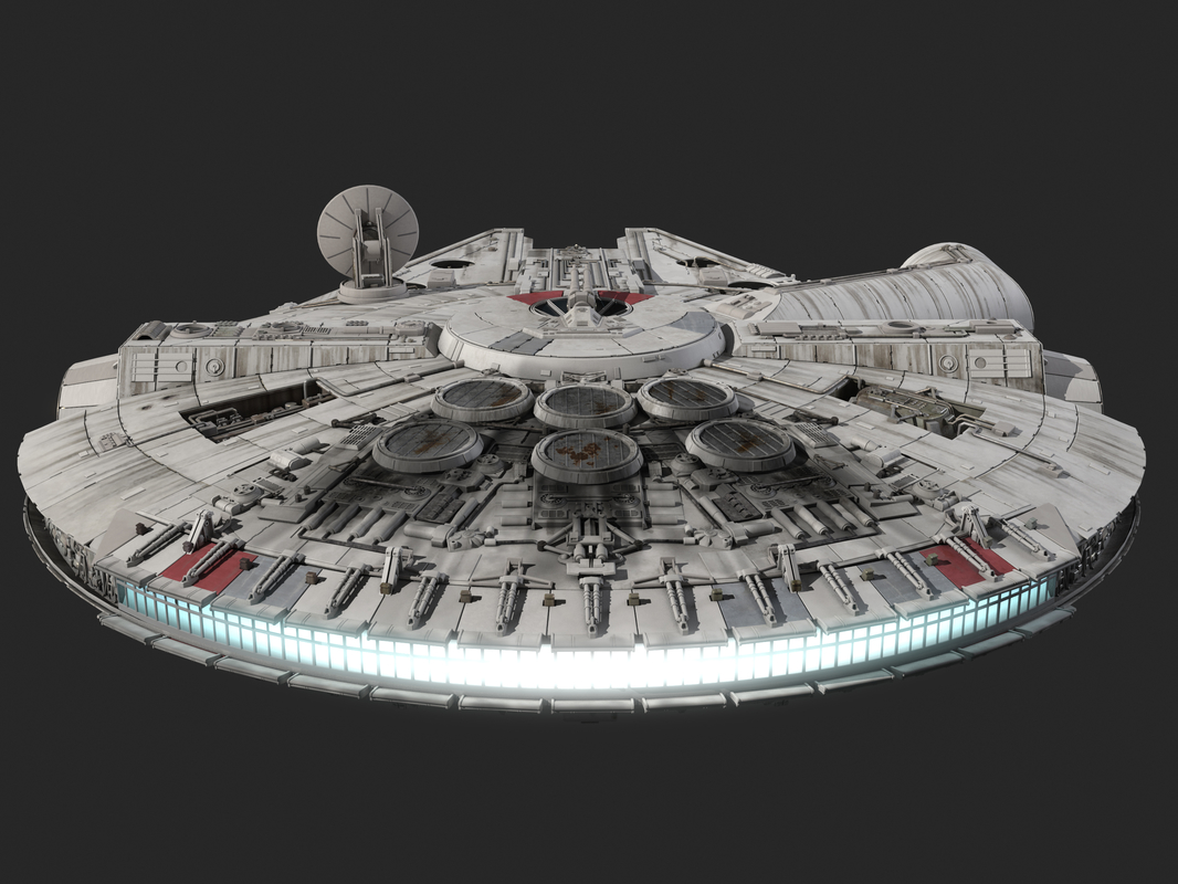 3d model millennium falcon star wars