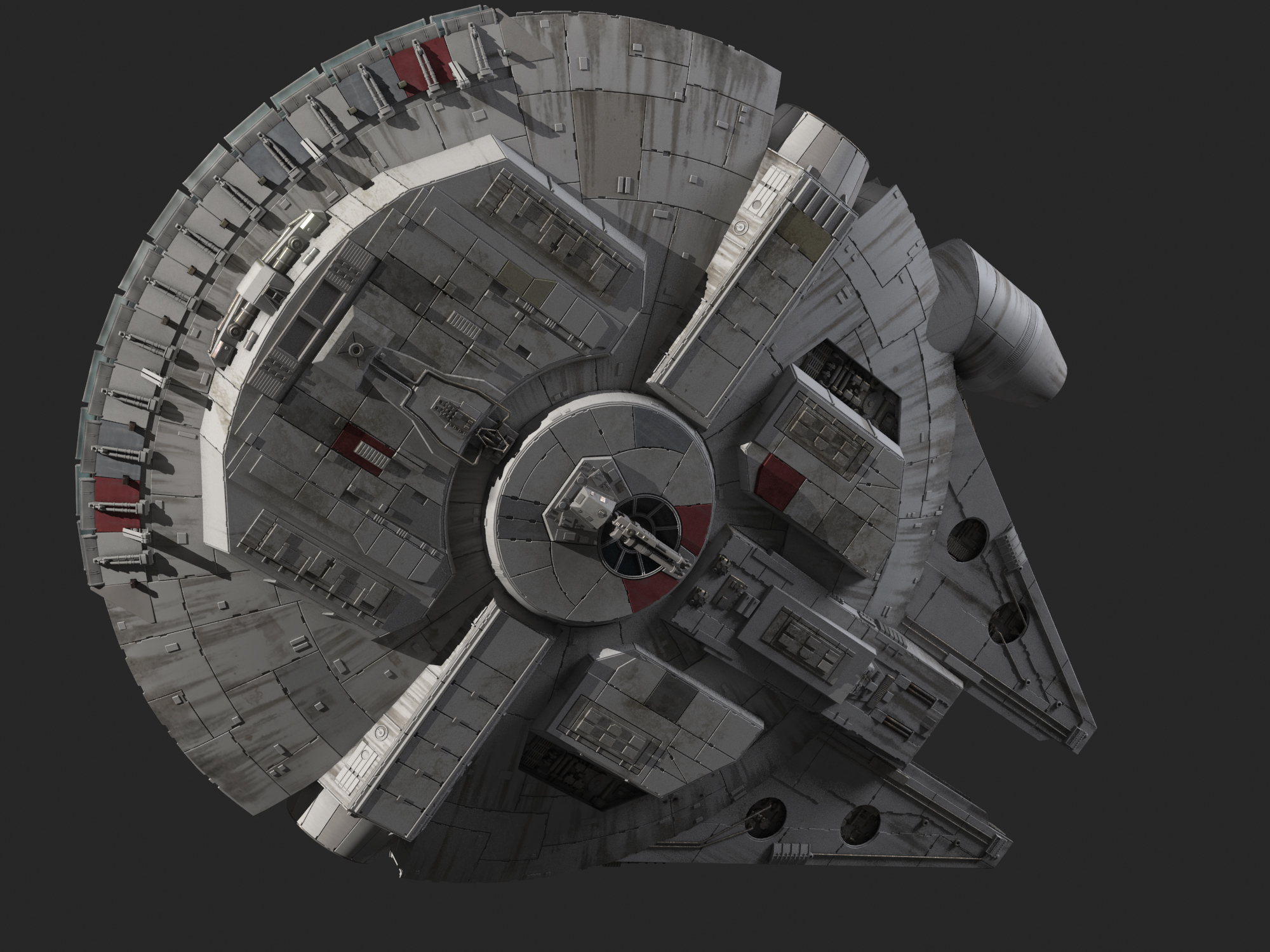 3d Model Millennium Falcon Star Wars