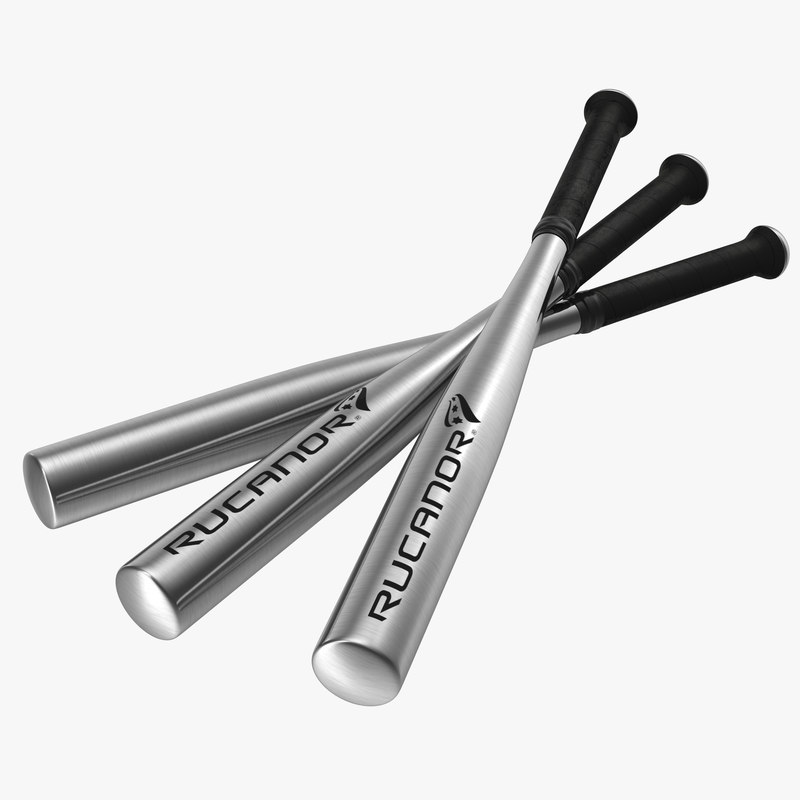 3ds metal baseball bat modeled