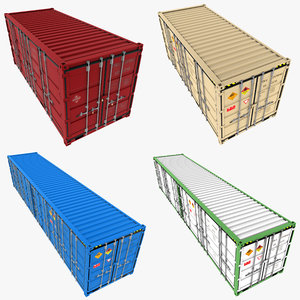 3ds max open shipping containers pack