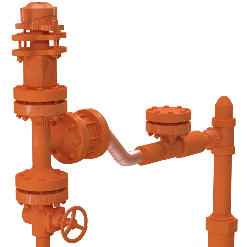 3ds max oil pump stuffing box