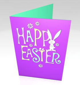 easter card 3d 3ds