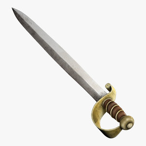 cutlass sword 3d model