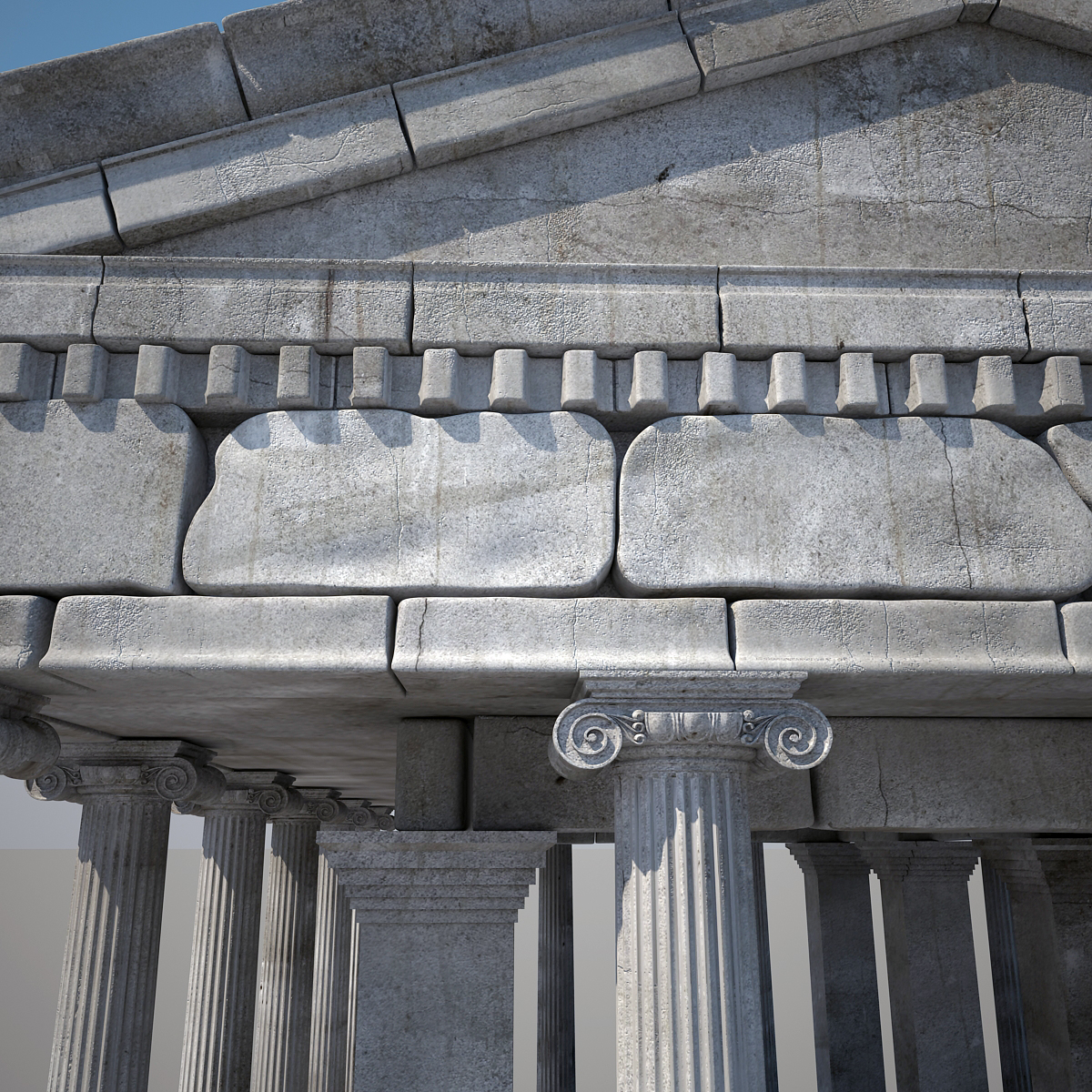 3d greek temple