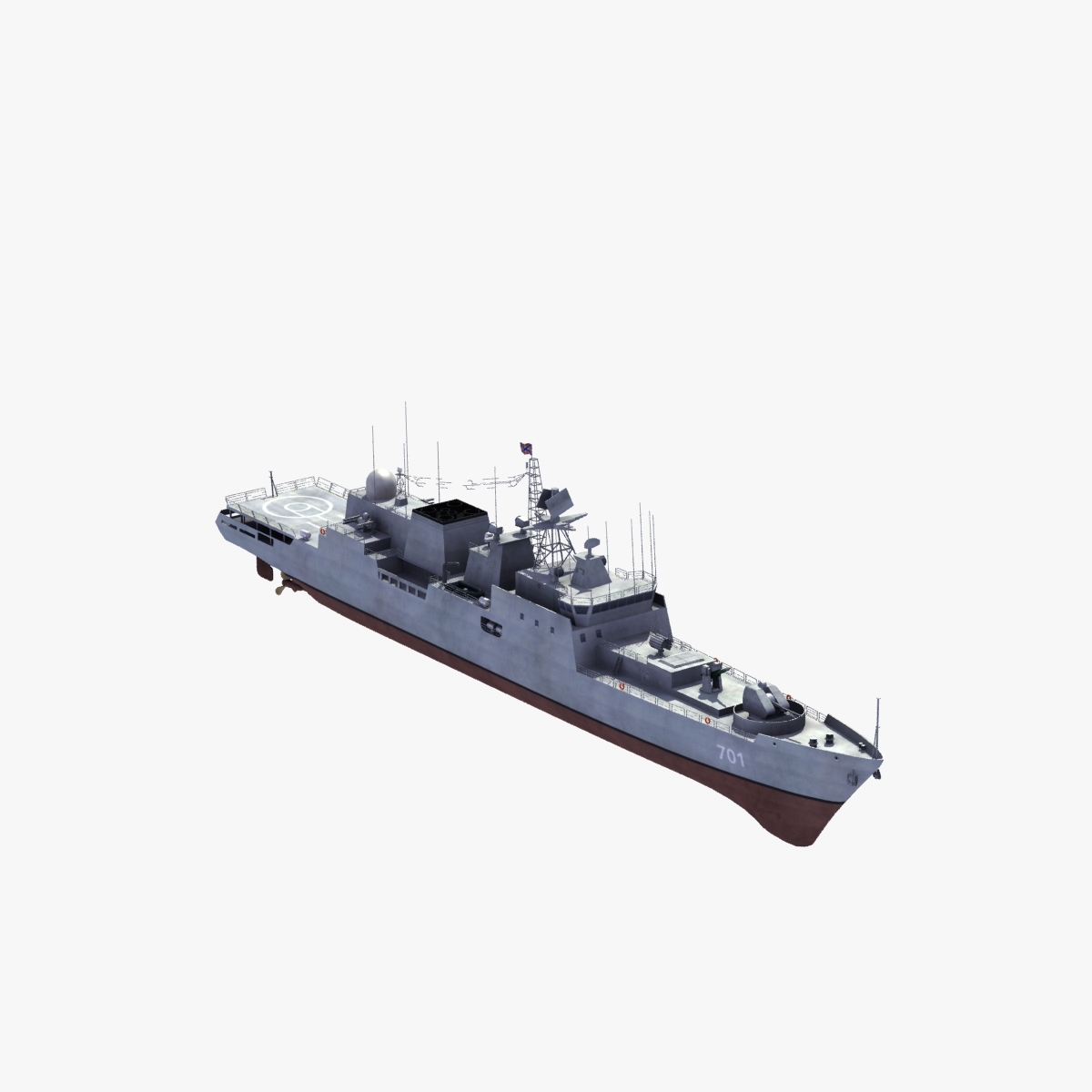 3d model admiral grigorovich class frigate