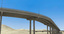 3d highway construction desert model