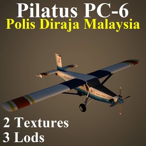pilatus porter uup 3d model