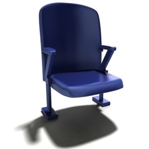 bleacher chair 3d x