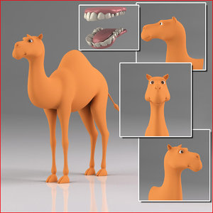 cartoon camel obj