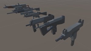 sps mobile weapons pack 3d model
