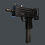 free ingram machine pistol 3d model