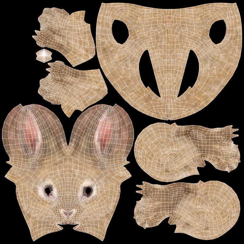 3d model rabbit