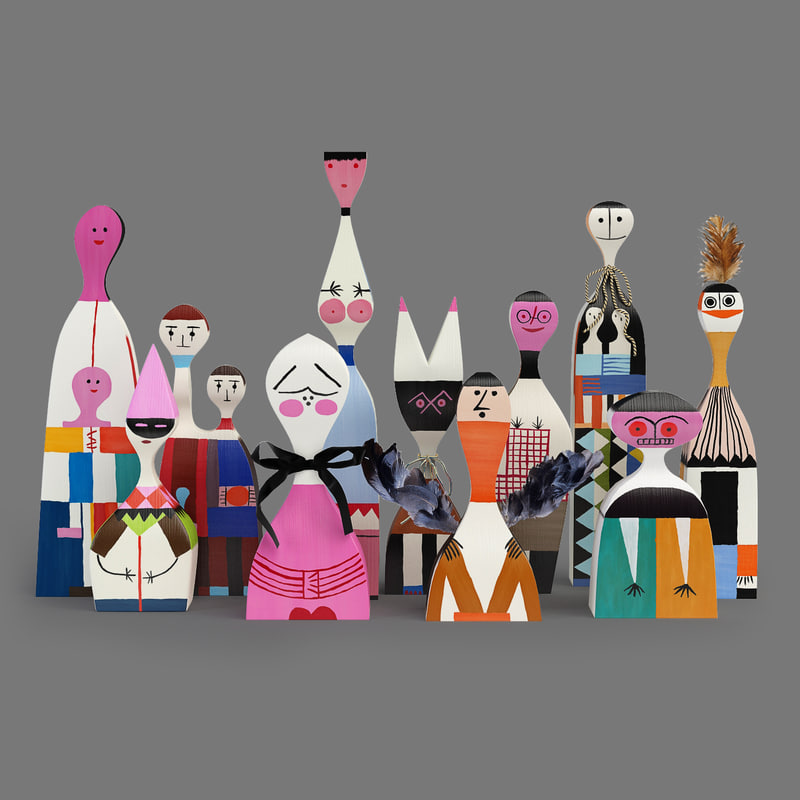 3d model girard wooden dolls toy