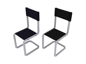 free office chairs 3d model