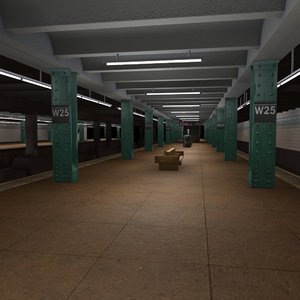 3d model new york subway