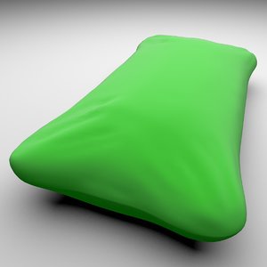 3d blend simple pillow