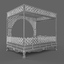 canopy bed 3d max