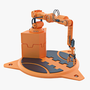 industrial robot 3d max