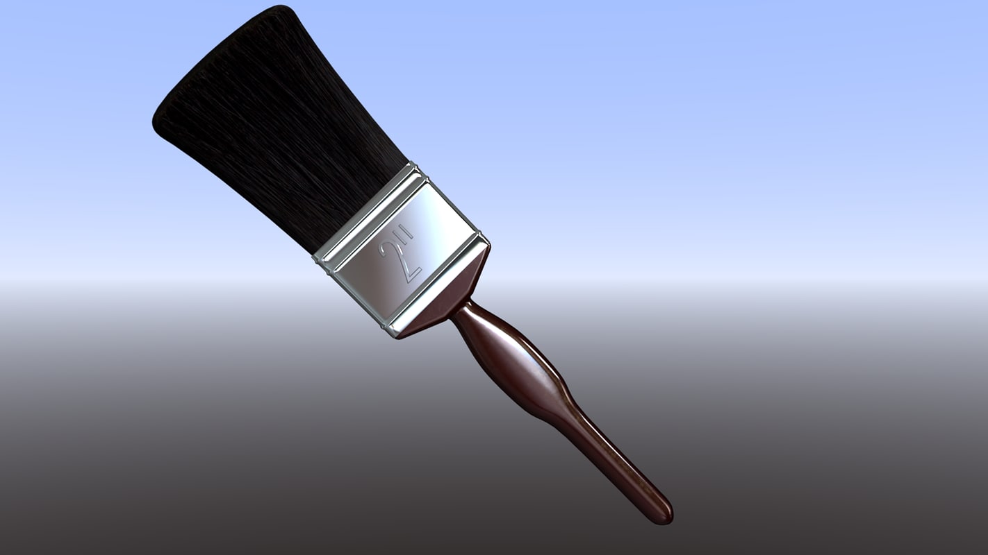 3d model paint brush