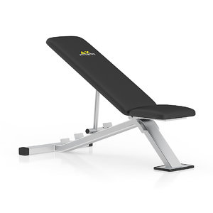 black adjustable gym bench max