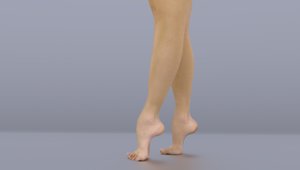 3d model legs feet