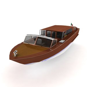 venice water taxi 3d 3ds