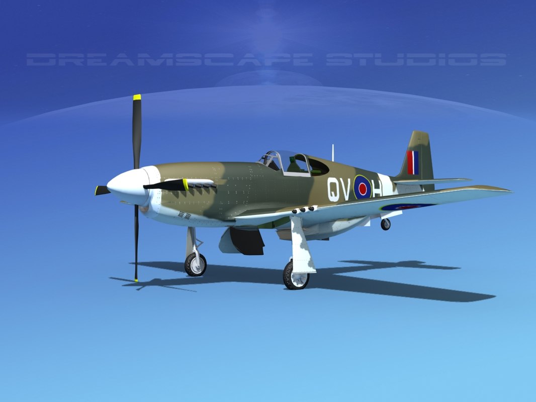 p-51 mustang x obj