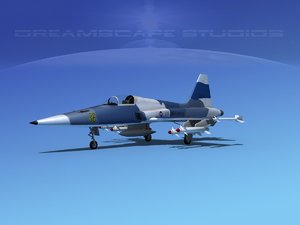 f-5 fighter northrop 3d model