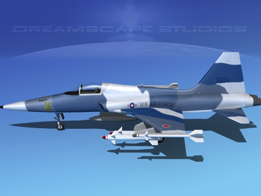 f-5 fighter northrop 3d model